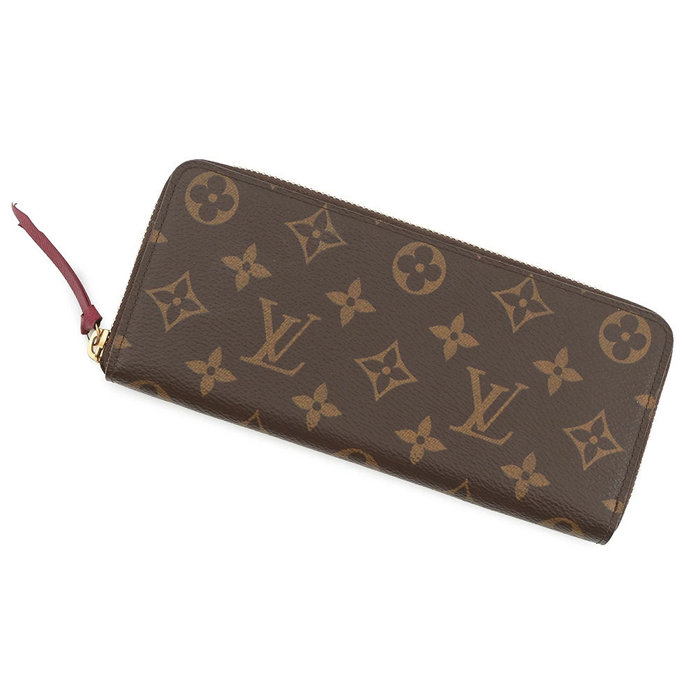 Louis Vuitton Monogram Portefeuille Clemence Long Wallet Round Zipper